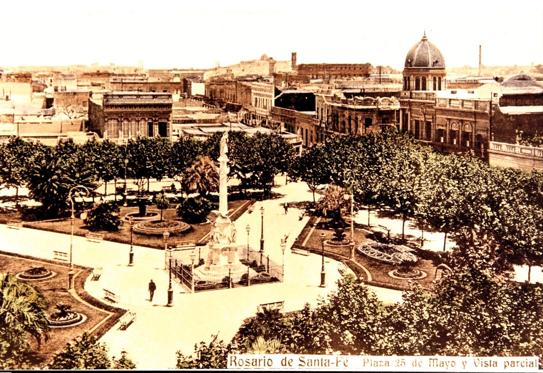 Vista histórica de la plaza