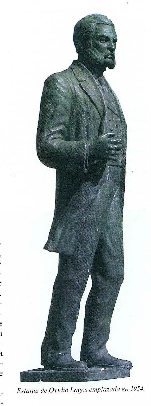 Detalle del busto en bronce sobre pedestal