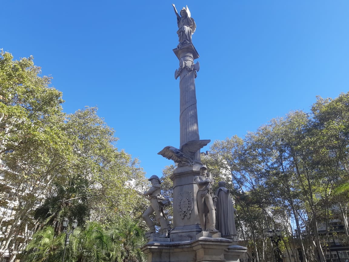 Vista histórica de la plaza